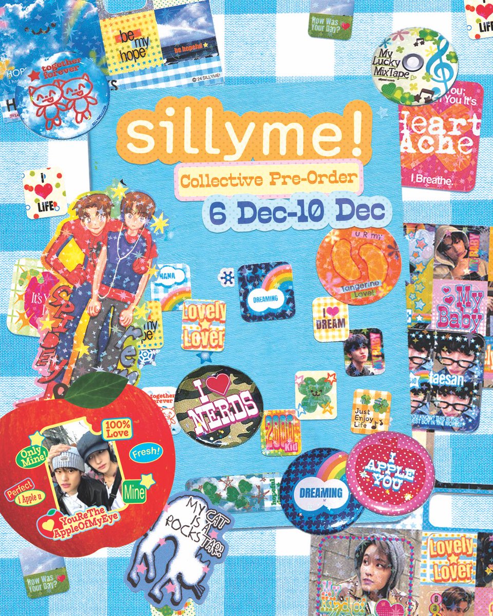 SILLY ★ STORE
◠ ̫◠ various merch collection by sillyme.ᐟ

🗓️DEC 6 ~ DEC 10
📘price range 8k~60k
🍀for real pics scroll down below♡

 🔗 PRE-ORDER HERE: bit.ly/sillypo

for WW GOs please DM! (WW GOs will be linked below)