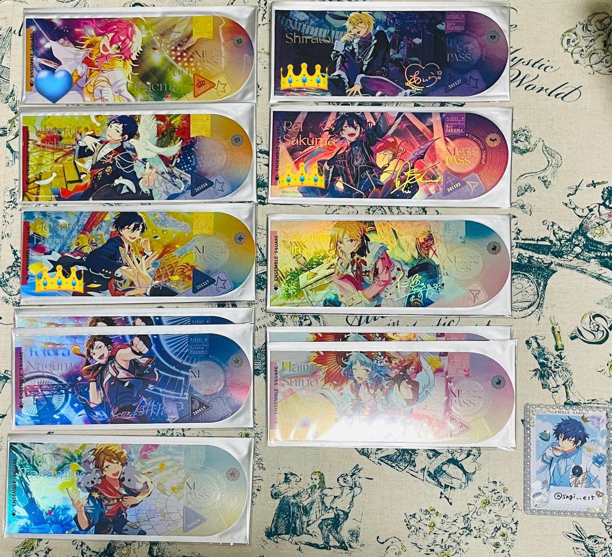 sagi__e15's tweet photo. 【交換】あんスタ 唱片 ホロチケ レコードチケット

譲▶画像のもの

求▶同種ジュン♾ 茨1 ひなた1

郵送のみ
ひなたはジュン含む💙と2:2の交換のみ
👑はジュンとの交換のみ

検索からでもお気軽にお声掛けください https://t.co/o23R5aWlvs