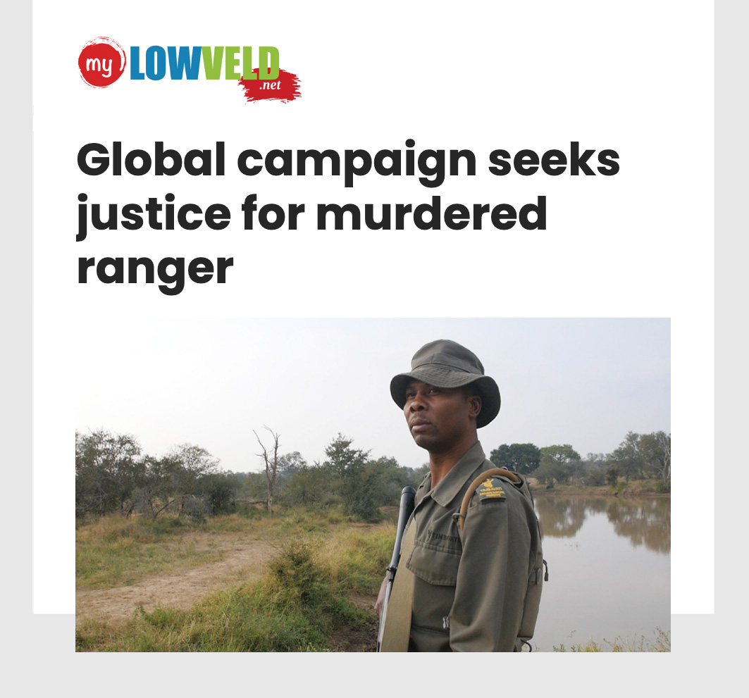📰ARTICLE: Global campaign seeks justice for murdered ranger

Led by the creators of the award-winning documentary Rhino Man, the campaign aims to raise funds to support investigators and offer a reward visit justiceforanton.org.

READ : mylowveld.net/global-campaig…
