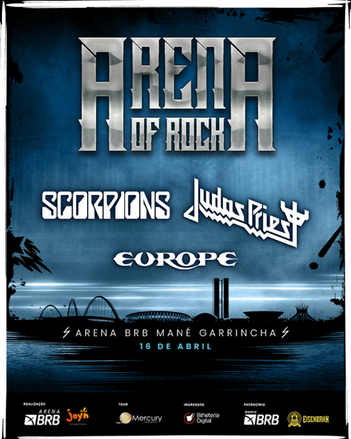 April 16 - Arena of Rock - Arena BRB Mane Garrincha, Brazil