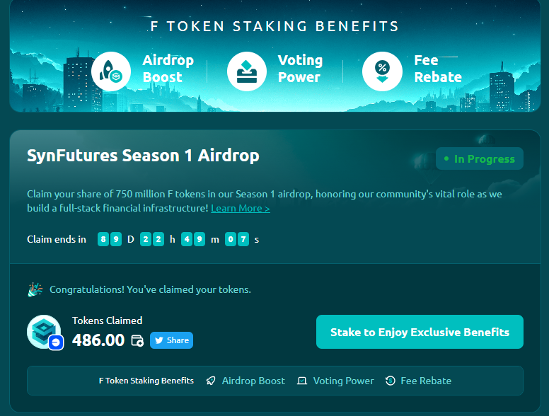 0xPenthouse's tweet photo. #SynFuture. Token Announcement
@SynFuturesDefi is finally ready to launch their token and airdrop:
- Supply: 10 billion $F
- Community Allocation: 2.85 billion $F
- 750m reserved for the 1st airdrop
Checker, claim : https://t.co/J5k90hRTZr https://t.co/y7z26CiGMx