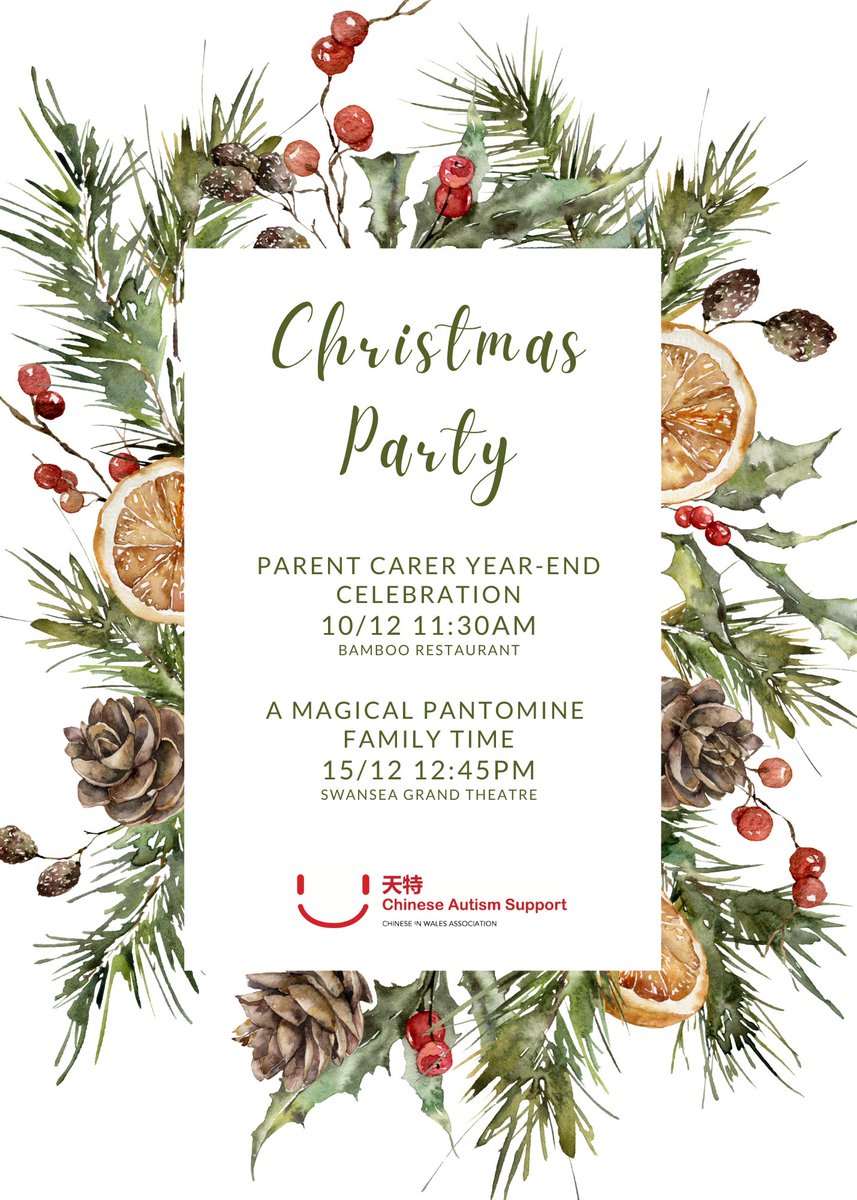 🎄✨ Festive season is here! ✨🎄

We’re excited to invite all parent carers and families to our Christmas Party! 💌

Let’s celebrate, connect, and enjoy some holiday cheer together! ❤️

🎅 Hosted by Chinese Autism Support | 天特
#ChristmasParty #ParentCarers #FamilyFun