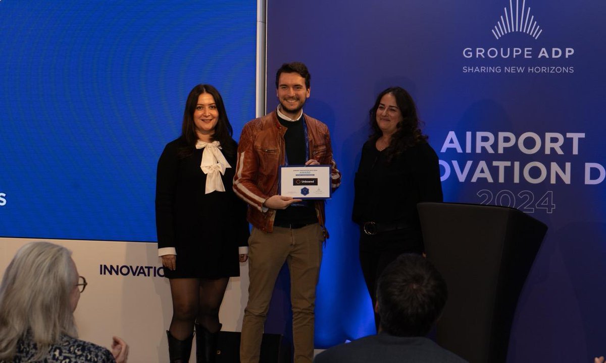 Siftedeu's tweet photo. A superb day celebrating startups pushing the acceleration of airport innovation🫸 🛫

On Wednesday, @GroupeADP hosted the last of their Airport Innovation Days in Paris. 

Congratulations to all the winners @Unboared @Jabu @Hylight 👏

#AirportInnovationDay #Aviation #Startups https://t.co/nvLGEHiWWj