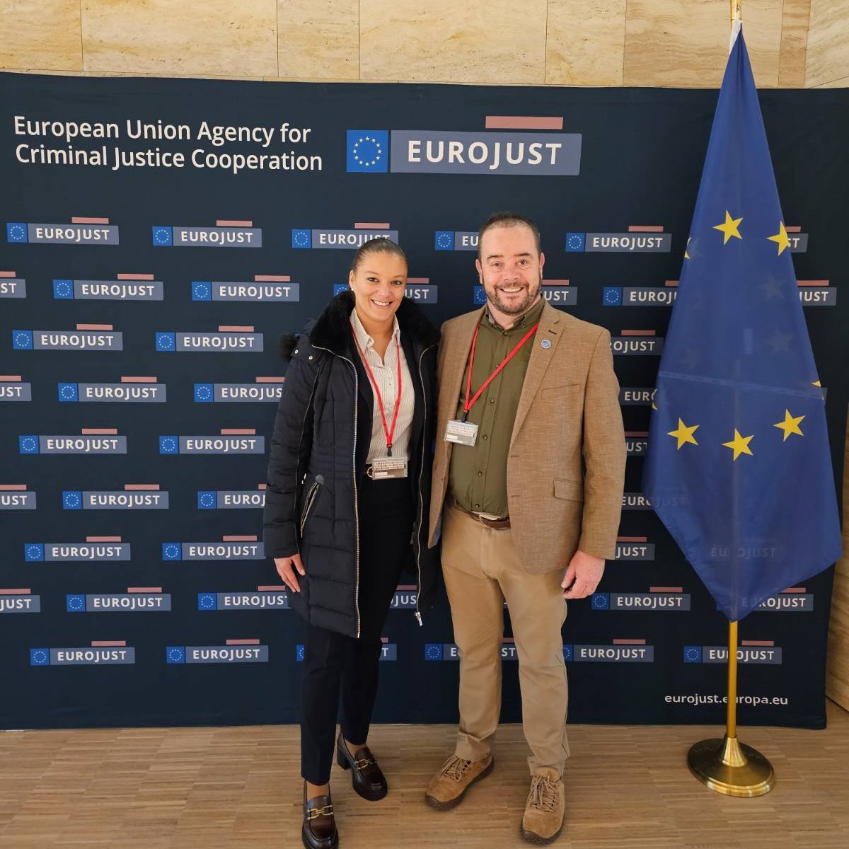 👏🏽Great to be represented at the European Judicial Cybercrime Network (#EJCN) plenary - <a href="/Eurojust/">Eurojust</a> 🇳🇱

Our Chair <a href="/johnstone_pj/">Paul Johnstone</a> and eFirst Project Leader tackled adapting #cybercrime training materials for judicial authorities ⚖️, among other capacity-building topics!

#ECTEG