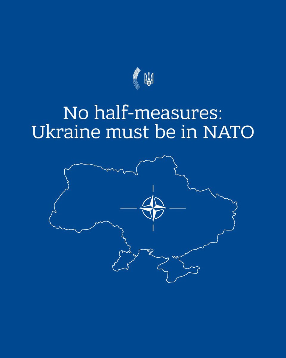 Only NATO membership can protect Ukraine and restore peace in Europe.