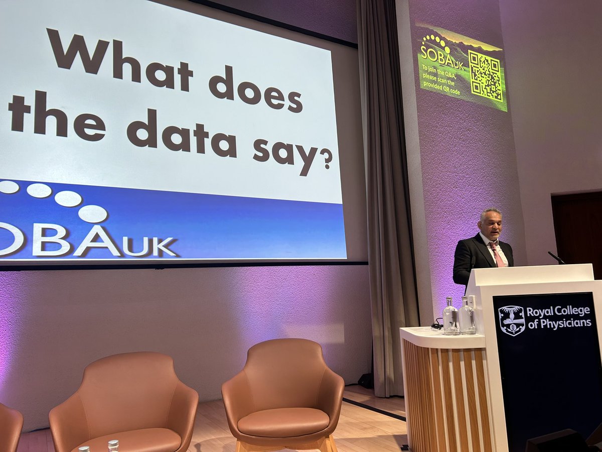 Lovely to have <a href="/dasairway/">Difficult Airway Society (DAS)</a> president here for his final talk as the president! <a href="/SOBAuk/">SOBA</a> <a href="/dr_imranahmad/">Imran Ahmad</a> #SOBAWSM24