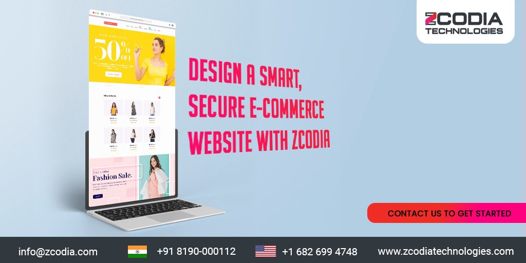 zcodia's tweet image. Boost your online business with ZCODIA Technologies! 🌐 Smart, secure, and user-friendly e-commerce websites.

📧 info@zcodia.com | 📞 +91 8190-000112 (India) | +1 682 699 4748 (USA)
🌐 zcodiatechnologies.com
#Ecommerce #WebDesign #ZcodiaTechnologies
