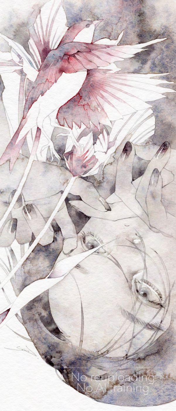 一点物】 イラストレーター yue 水彩画