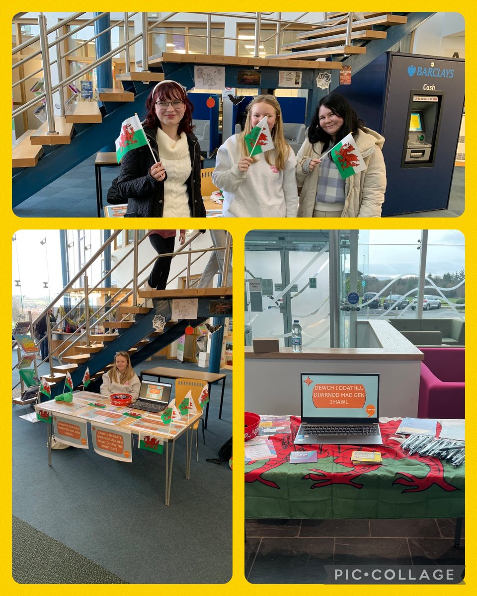 Diwrnod Mae gen i Hawl Hapus @colegllandrillo! / Happy You Have a Right Day! #DefnyddiaDyGymraeg <a href="/colegcymraeg/">Coleg Cymraeg</a> <a href="/ComyGymraeg/">ComisiynyddyGymraeg</a> @LlandrilloMenai