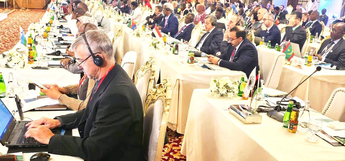 Presenting at the 16th African Organization of Supreme Audit Institutions (AFROSAI) General Assembly in Tripoli, Libya, on the theme: Audit of Grants and Financial Aid.