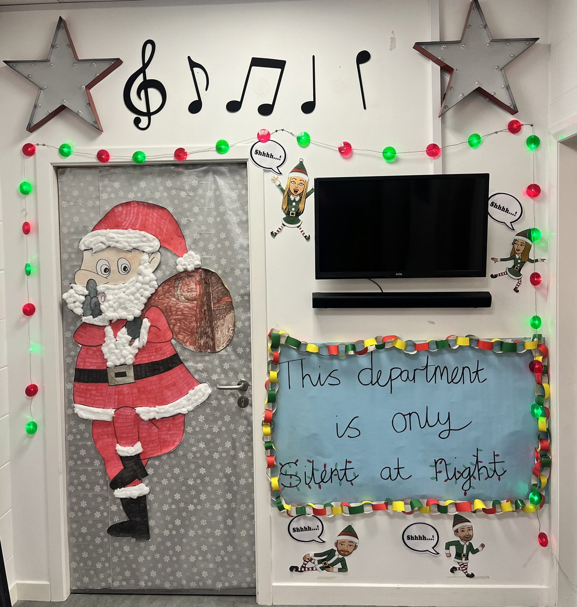 ✨Silent Night✨

Very accurate Christmas door this year!!
