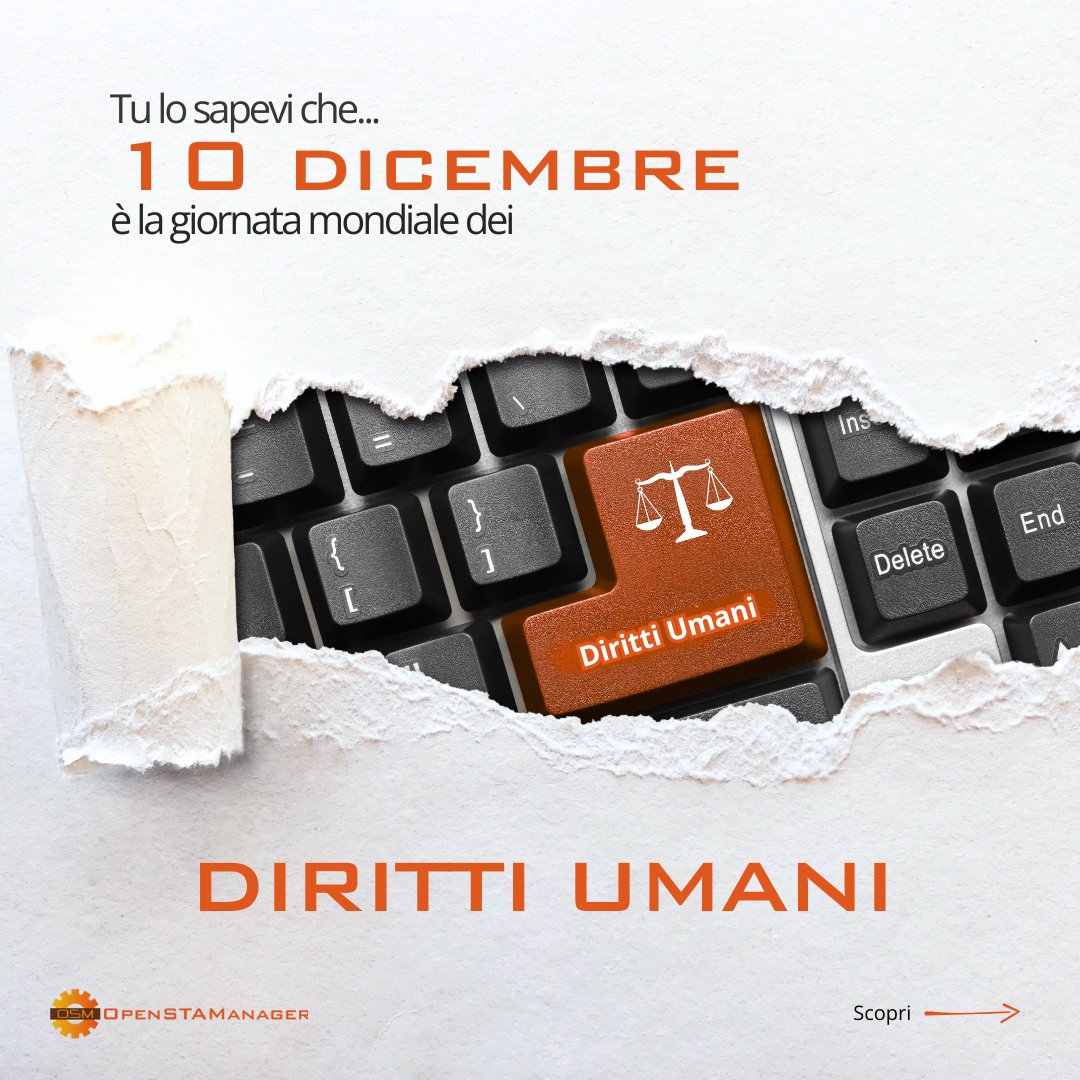 openstamanager's tweet photo. 🌍✨ Oggi celebriamo la giornata mondiale dei diritti umani, un momento per riflettere su come la libertà tecnologica sia fondamentale per garantire e proteggere i diritti di tutti.
Insieme, costruiamo un futuro in cui la tecnologia promuove i diritti umani e non li limita. 💻✊ https://t.co/OxnH0IIjNe