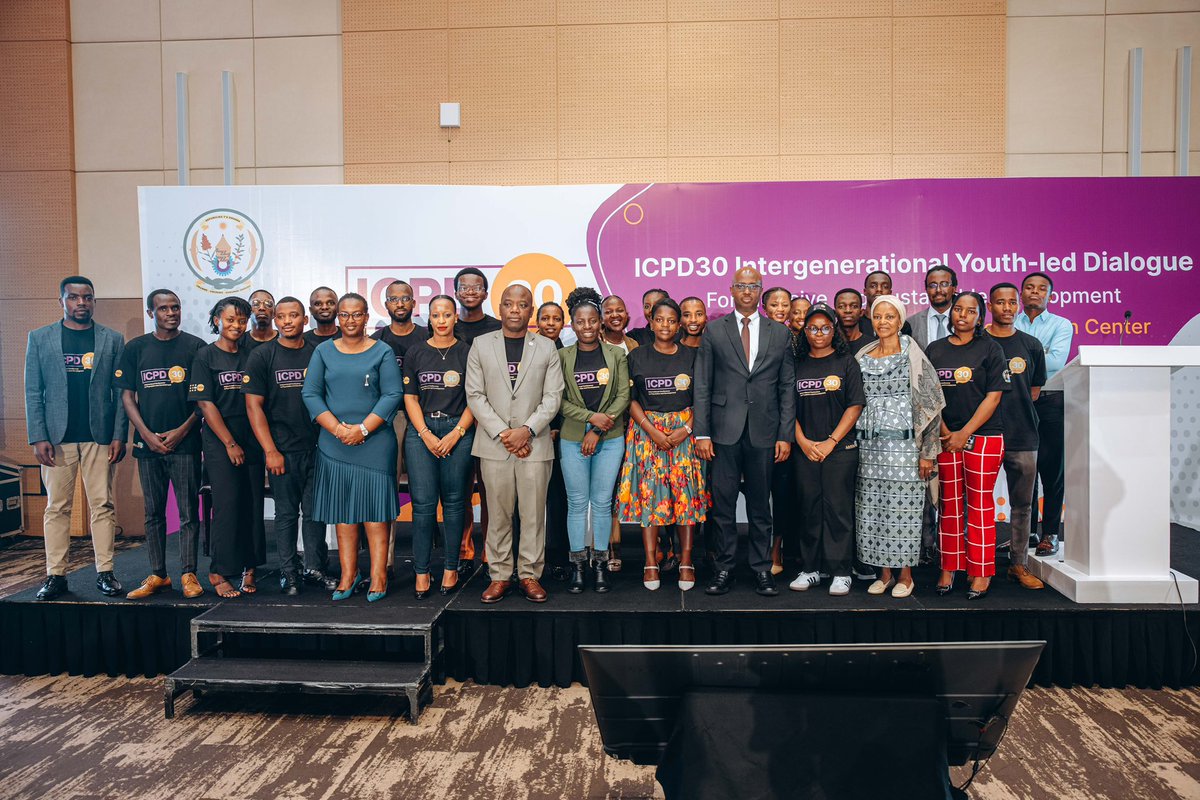 AfriYAN_Rwanda's tweet photo. The Hon. Minister of Finance and Economic Planning @yusuf_murangwa highlighted the importance of empowering women and girls, prioritizing investments in education, health, and opportunities for youth to drive sustainable development and shape an equitable future. 
#icpd30 https://t.co/Ei6J4eJH00