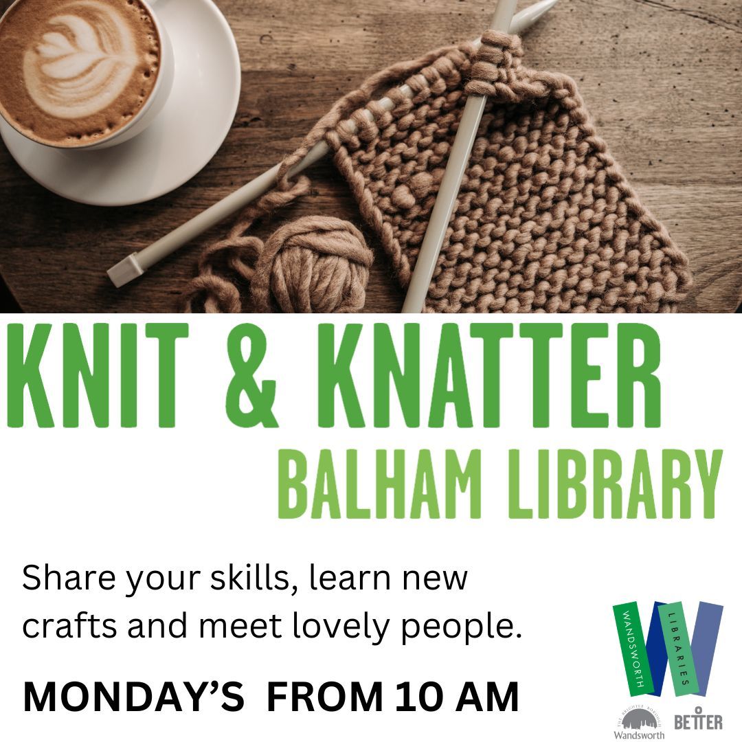 Better_Balham's tweet image. Meet Sam the Library Snake,, with knitted flowers to help bring some spring cheer all year round to Balham Library (Snake made by our wonderful colleague, and flowers by lovely K&amp;amp;K members)!
No matter your skill level, all our welcome to come along!
Every Monday from 10am.