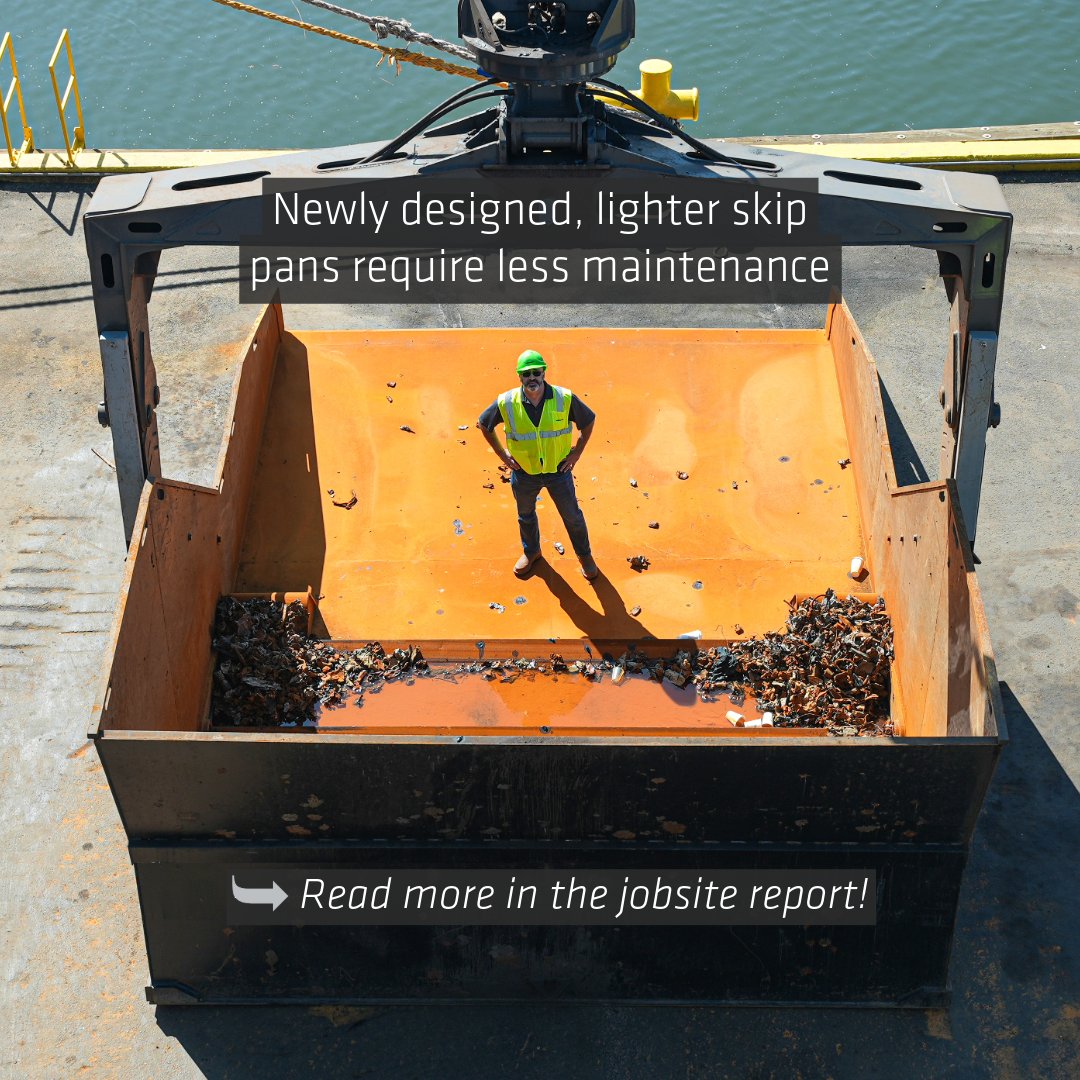 SENNEBOGEN_mk's tweet image. #SENNEBOGEN 895 E Hybrid Boosting Efficiency at Gateway Terminal 🚢

The world’s largest #materialhandler: With a customized undercarriage for the sea terminal in Connecticut, it efficiently loads scrap metal into cargo ships with a skip pan attachment.

➡️bit.ly/3ZB0j9F