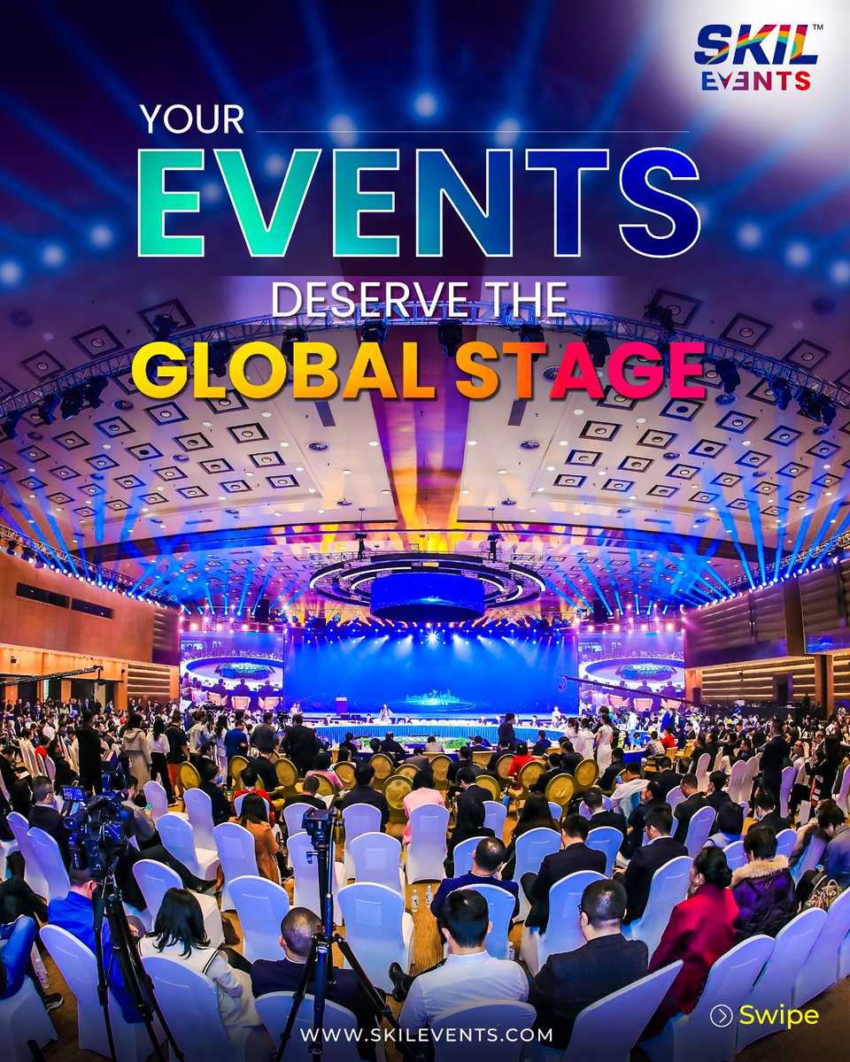 Skil_Events's tweet photo. At #𝗦𝗞𝗜𝗟𝗘𝘃𝗲𝗻𝘁𝘀, the 𝗯𝗲𝘀𝘁 #𝗲𝘃𝗲𝗻𝘁𝗺𝗮𝗻𝗮𝗴𝗲𝗺𝗲𝗻𝘁 𝗰𝗼𝗺𝗽𝗮𝗻𝘆 𝗶𝗻 #𝗜𝗻𝗱𝗶𝗮, we create #𝗠𝗜𝗖𝗘 experiences that inspire, unite &amp; leave an indelible mark. Let’s craft something extraordinary together. 💼
Visit: 𝘄𝘄𝘄.𝘀𝗸𝗶𝗹𝗲𝘃𝗲𝗻𝘁𝘀.𝗰𝗼𝗺 https://t.co/F1QjYBvoV6