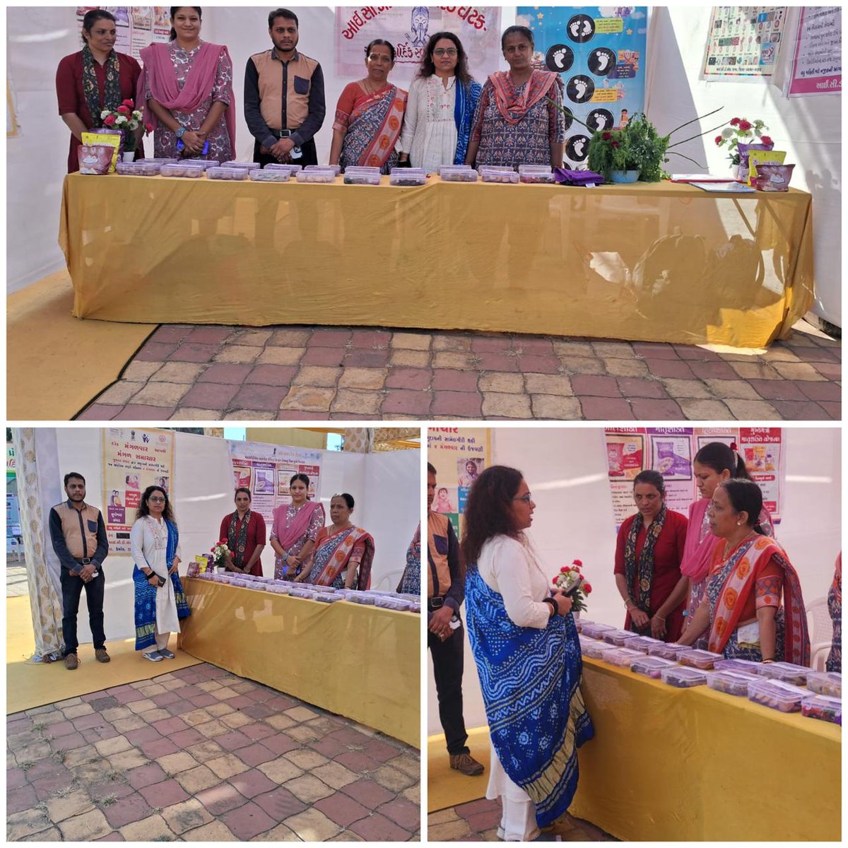 આજરોજ ઉમરેઠ ખાતે રવિ કૃષિ મહોત્સવ-૨૦૨૪ અંતર્ગત ઉમરેઠ તાલુકામાં નોડલ અધિકારીશ્રી તરીકે માન.પ્રોગ્રામ ઓફિસરશ્રી આઇસીડીએસ જિલ્લા પંચાયત આણંદ દ્વારા આઈસીડીએસની સેવાઓનું માર્ગદર્શન આપતા સ્ટોલ ની મુલાકાત કરવામાં આવેલ અને ઉપસ્થિત સ્ટાફને જરૂરી માર્ગદર્શન પૂરું પાડવામાં આવેલ...