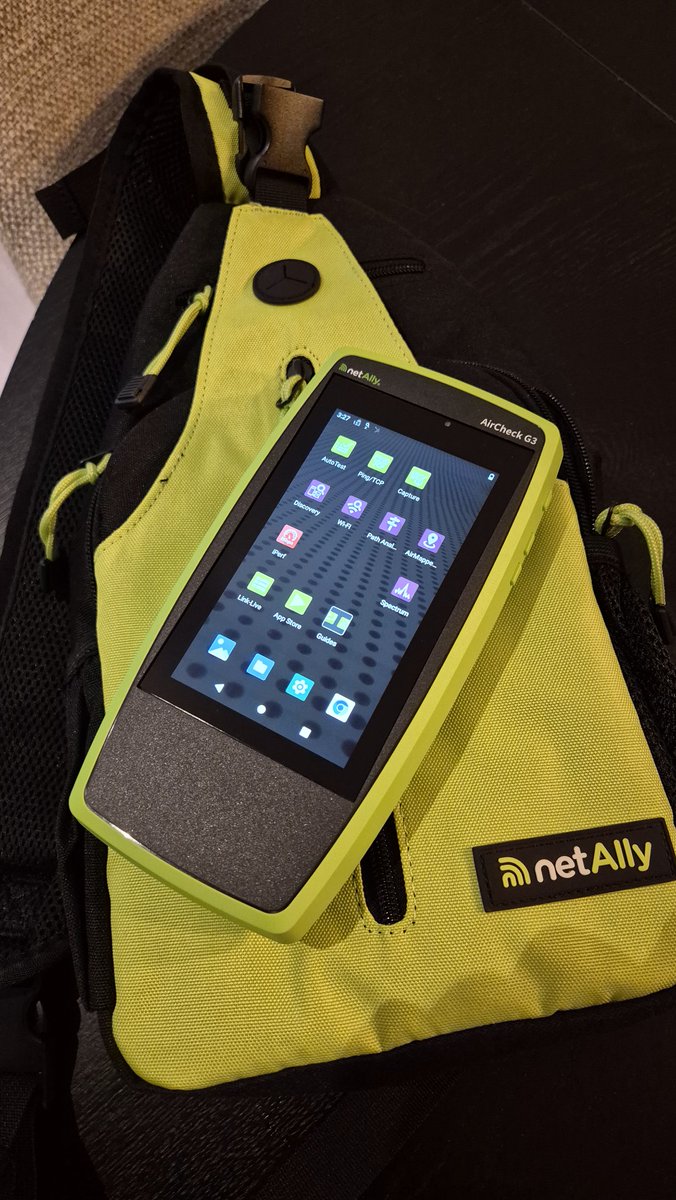 S_Nazlo's tweet photo. Got a #NetAlly AirCheck G3 today! Watching @blakekrone's YouTube videos to get me started with this awesome device!!! 🤩🤟 https://t.co/mUqcWOnCcF