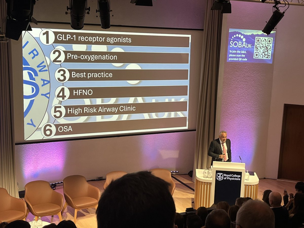 Best practise airway management in patients living with obesity. Our thanks to Difficult Airway Society (DAS) president <a href="/dr_imranahmad/">Imran Ahmad</a> <a href="/dasairway/">Difficult Airway Society (DAS)</a> 

#SOBAWSM24