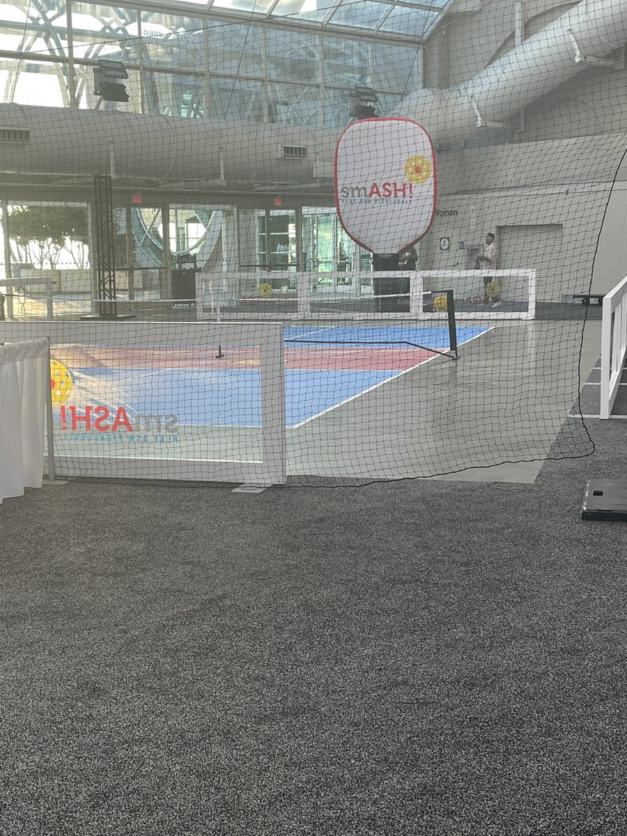 Reshma Ramlal (@reshmaramlal2) on Twitter photo Pickle Ball Court #ASH24. <a href="/ASH_hematology/">ASH</a> always stepping up their game each year. Pickle Ball Court #ASH24. <a href="/ASH_hematology/">ASH</a> always stepping up their game each year.