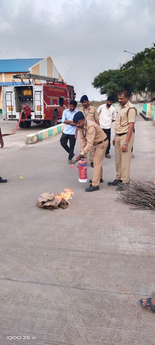 Karnataka state Fire department conducting Mock Drill Demo at FSD Vijayapura on 05.12.2024
