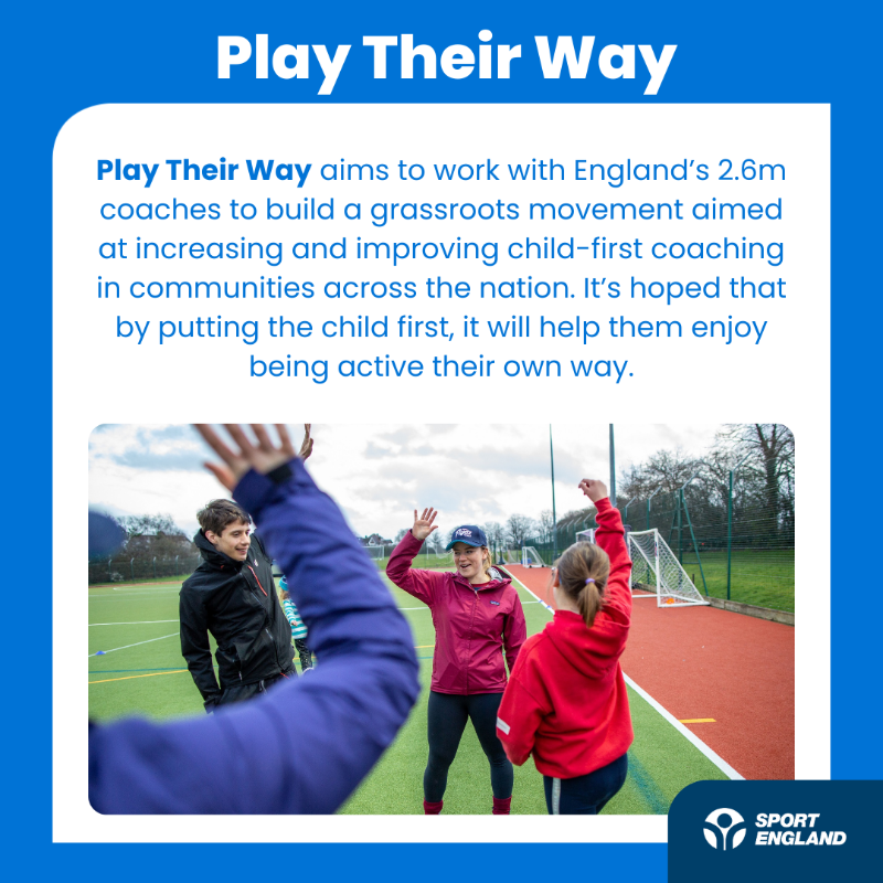Sport_England's tweet photo. Positive experiences at an early age help build the foundations for an active life which is why we’ve invested in: 

🏡 Place partnerships 
🧘 @Studio_YouPE
💙 Campaigns like @playtheirway
🗣 Physical literacy 

#ActiveLives | #UnitingTheMovement