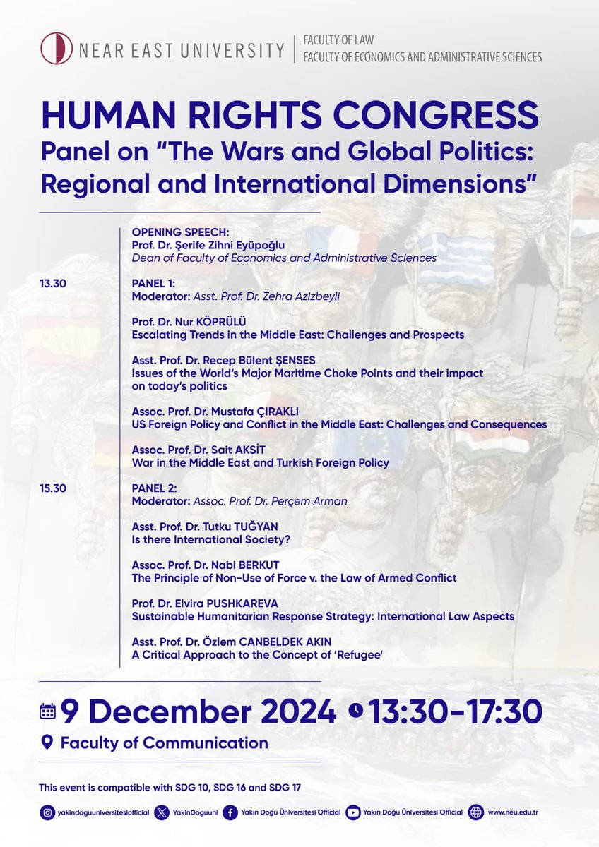 m_cirakli's tweet photo. At next week's #HumanRightsDay  conference, I’ll be speaking on an exciting panel about US foreign policy towards the Middle East — come for the serious discussion, stay to see me try sounding smarter than I am on what Donald Trump may do next.. https://t.co/SEKmIzf6tR