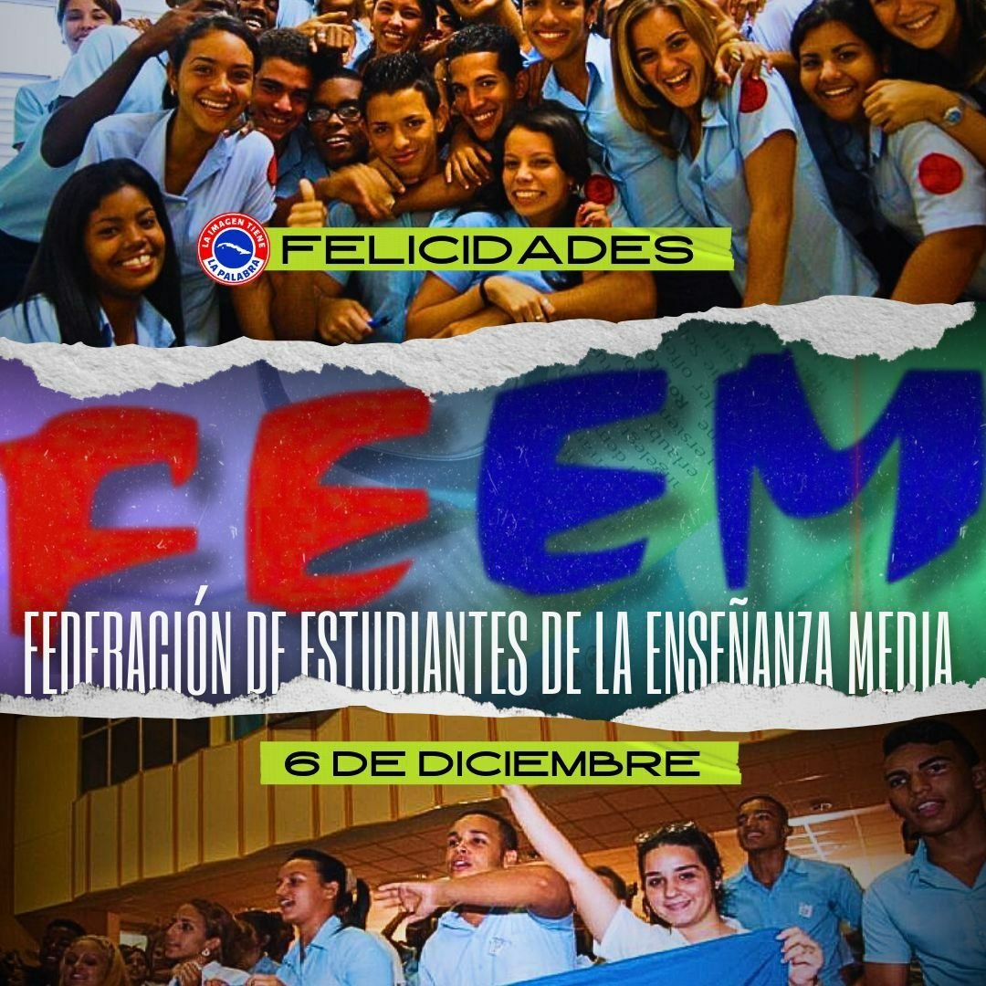 En el 54 Aniversario, muchas felicidades para los integrantes de la Federación Estudiantil de la Enseñanza Media.  #Cuba 
#LatirAvileño 
#Ciego