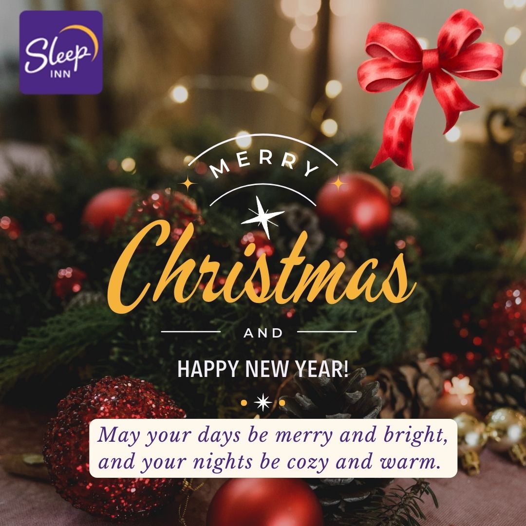 sleepinniantic's tweet photo. Wishing you a Christmas filled with peace, joy, and a cozy stay at Sleep Inn &amp; Suites Hotel in Niantic, CT. Let the holiday magic surround you! 🎄✨🎁 

🌐https://t.co/vJQGwA61bV
☎️+1 (860) 739-1994

#ChristmasAtTheHotel #HolidayWishes #MerryChristmas #CozyStay #SeasonOfJoy https://t.co/20vDqqINiK