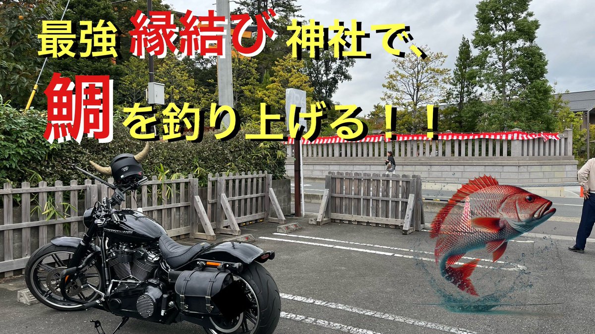 chibitaka2222's tweet photo. 【ちびたか channel】 最強縁結び神社で、鯛を釣り上げる！！【モトブログ】【Harley-Davidson/Breakout】

今回は、川越氷川神社に行ってきました
ぜひ、ご覧ください

https://t.co/i9ifl468mW

#川越氷川神社
#縁結び
#モトブログ https://t.co/9C637jSUIn