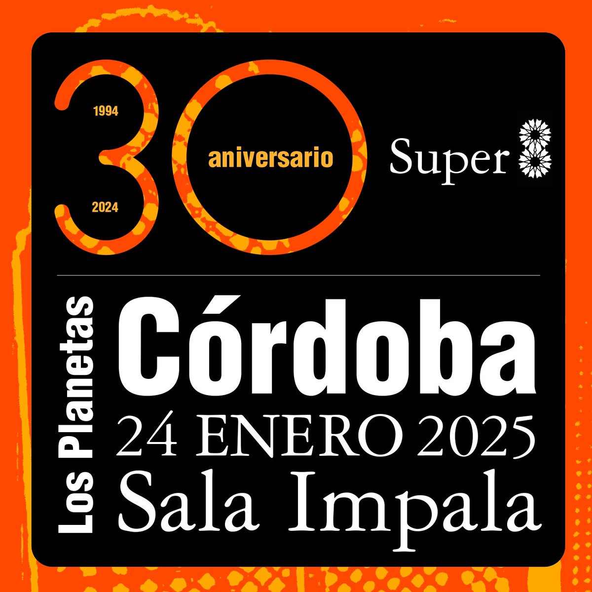 Super 8
24/1/25
Impala, Córdoba 

entradas.crashmusic.es/event/conciert…