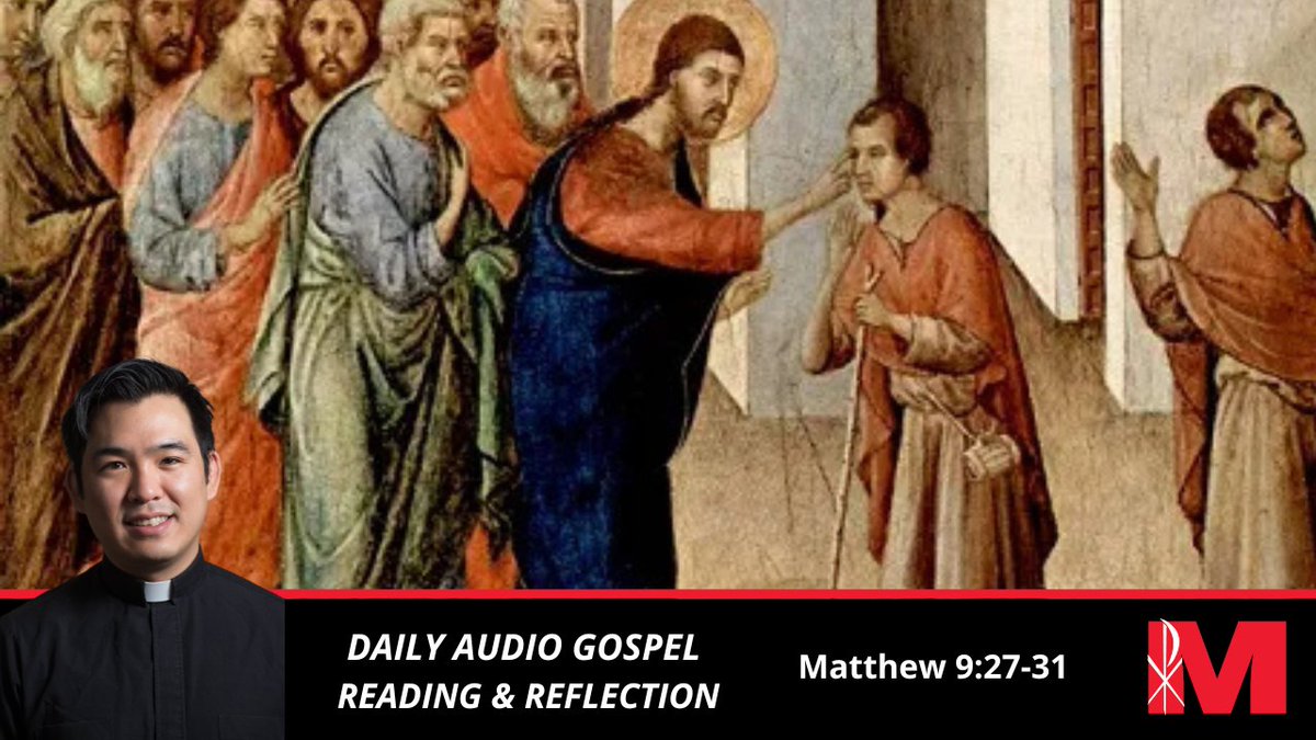 MaryknollFrsBrs's tweet photo. Then he touched their eyes and said,
“Let it be done for you according to your faith.”
And their eyes were opened.
Mt 9:27-31 ➡️ https://t.co/RwawThOWa0
#HealingThroughFaith #EyesOpened #PowerOfFaith #JesusMiracles #AdventJourney https://t.co/fwrAcoREKw