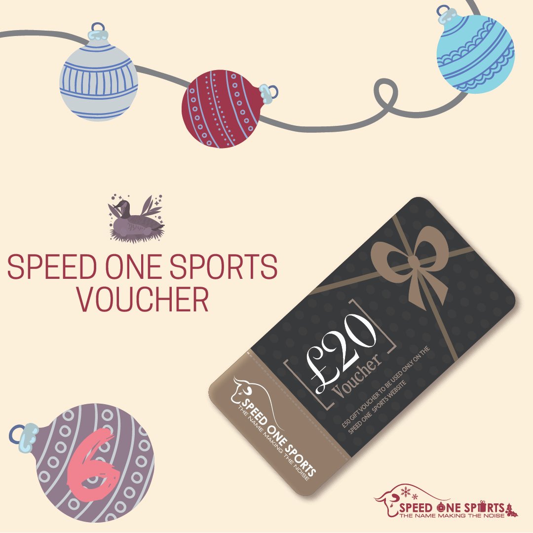 speedonesports's tweet photo. SOS are offering this smart saving on purchases on our Webshop. Save £20!
To enter like this post and comment "6 Geese a Laying"
The lucky winner will be picked by spin of the wheel & notified by SOS, closing - 13th DEC
Good Luck!🎄💷
#SpeedOneSports #6thday #makehistory #xmas https://t.co/7FKKgMIaRH