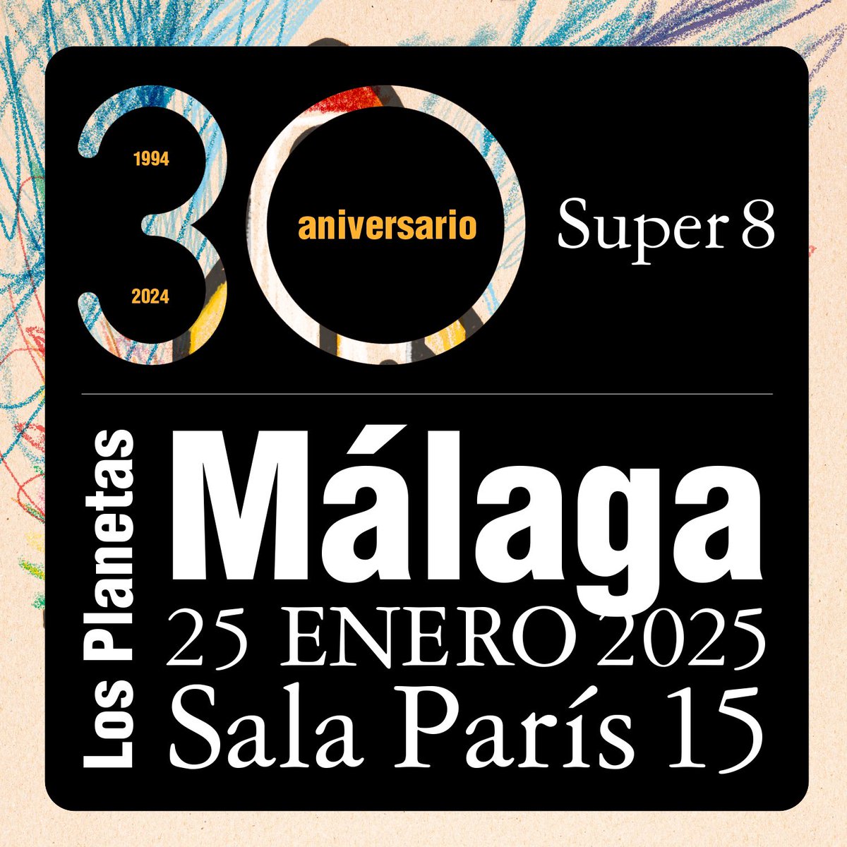 Super 8
25/1/25
París 15, Málaga 

 entradas.crashmusic.es/event/conciert…