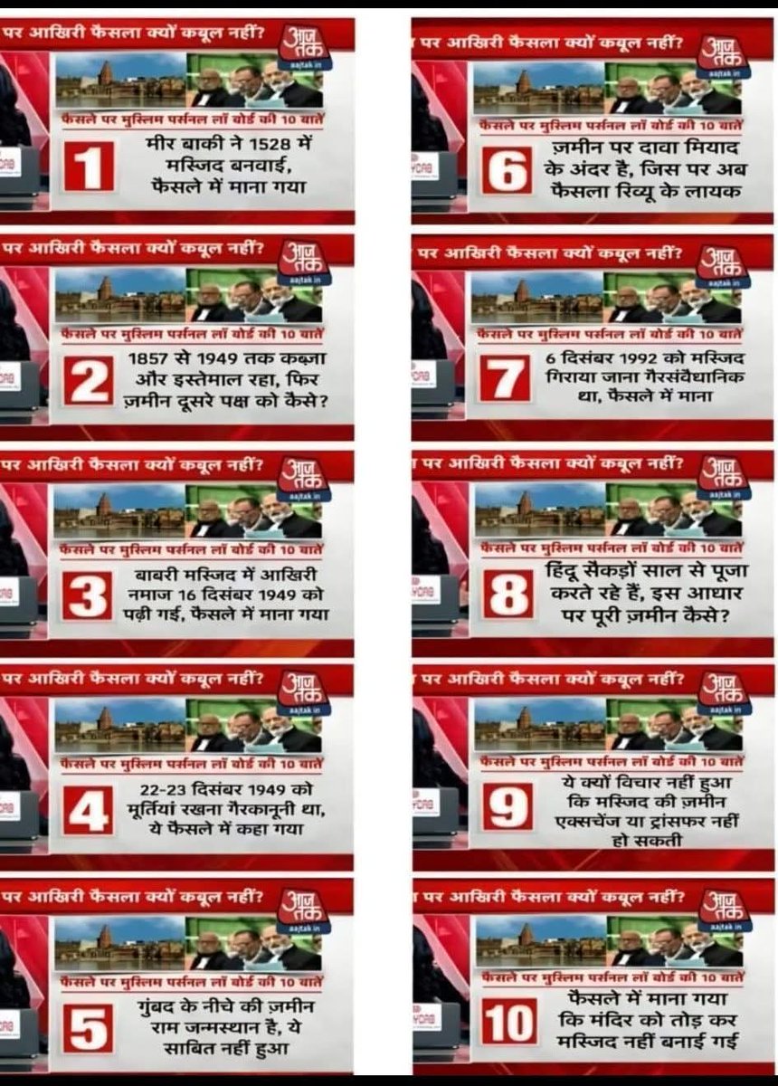sarvarraja1's tweet photo. मंदिर तोड़ कर मस्जिद बनाई गई, इसका कोई सबूत नहीं है, लेकिन बाबरी मस्जिद तोड़ कर ’मंदिर‘ बनाया गया है!
यह पूरी दुनिया जानती है
#SupremeCourt #uphighcourt @aajtak @AamAadmiParty @abplive @DeependerSHooda @indiatvnews @newsSChaudhry @RahulGandhi @yadavakhilesh @warispathan https://t.co/SndCBSZ9FU