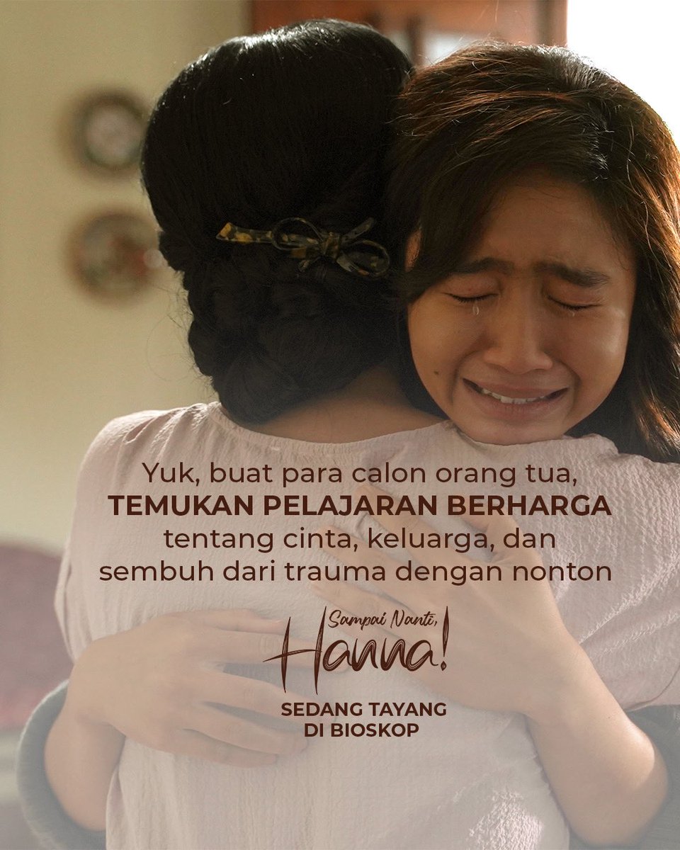 Hubungan orang tua dan anak sangat berpengaruh pada kondisi mental dan cara-cara anak mengambil keputusan di masa depan, seperti Hanna yang memendam trauma dari hubungan dan konflik emosional dengan Mami Hanna.

Film #SampaiNantiHanna SEDANG TAYANG DI BIOSKOP!

#SampaiNantiHanna