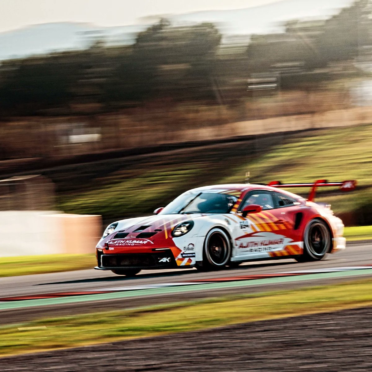 EnduranceInfo1's tweet photo. .@Akracingoffl is making its competitive debut in the Dubai 24H with a Porsche 911 GT3 Cup with Bas Koeten Racing. The famous Indian actor will be behind the wheel alongside Mathieu Detry, Fabian Duffieux and Cameron McLeod

#24HSeries #Dubai24H #ajithkumar #AjithKumarRacing 

https://t.co/kKEk0KC7w2

📷 Helena Clancy