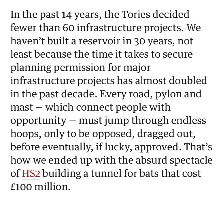 As Starmer has now singled out the HS2 bat tunnel as an example of absurd environmental protections, its time to make the argument that it shows why we need *more* protections for Nature, rather than less. 

At the moment we have a system where there are insufficient generalised