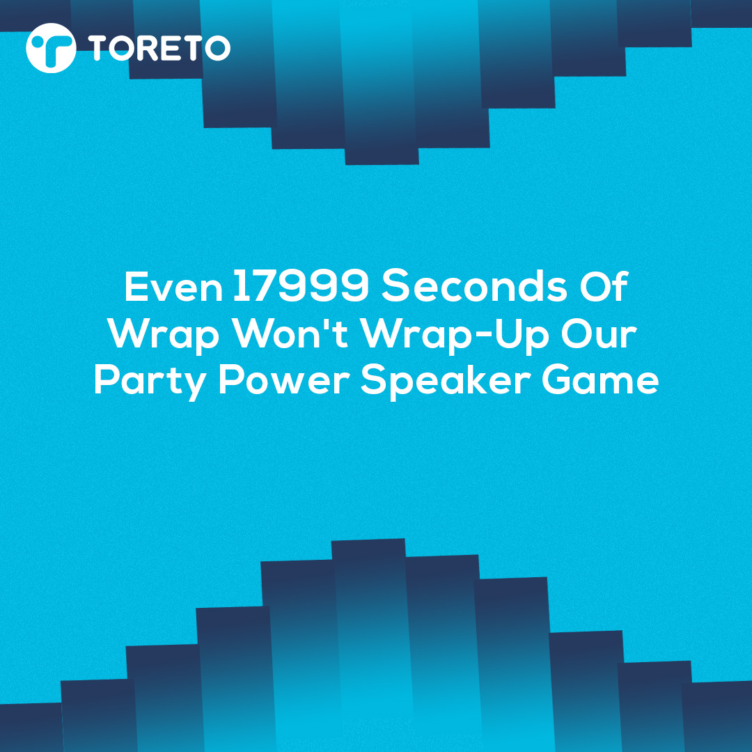 It's almost a wrap for 2024 but not for our party speakers.

#toreto #toretoindia #india #beyou #spotify #x #Trendsetter #momentmarketing #SpotifyWrapped2024