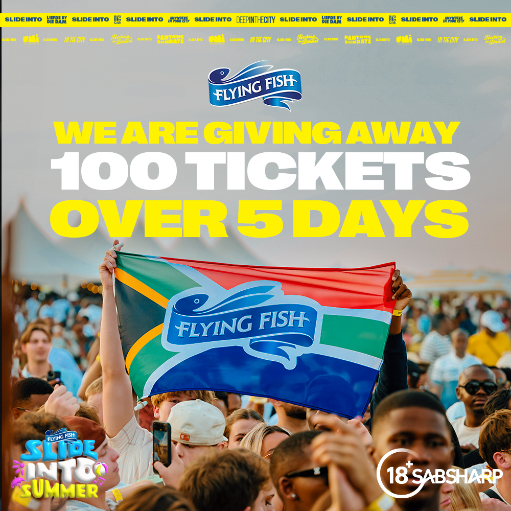 FlyingFishSA's tweet photo. Johannesburg, we're in the thick of iBig Days. There's only one way to enjoy them, with the FLYEST refreshment, @deep_inthecity &amp; YOU!

Comment with #SlideIntoSummer &amp; tag your fly squad for a chance to join us. https://t.co/29w1TMDG0B