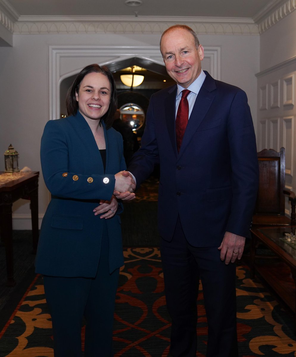 The Taoiseach <a href="/SimonHarrisTD/">Simon Harris TD</a> and Táinasite <a href="/MichealMartinTD/">Micheál Martin</a> are in Edinburgh for the 25th anniversary British Irish Council Summit hosted by First Minister <a href="/JohnSwinney/">John Swinney</a> 

Some very good bilateral meetings today with the First Minister and Deputy First Minister <a href="/_KateForbes/">Kate Forbes MSP</a>
