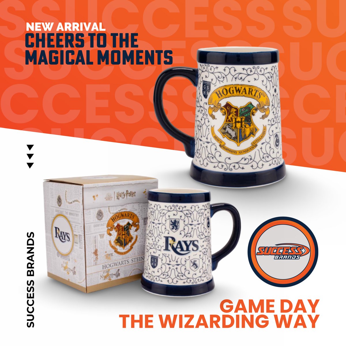 This Harry Potter Hogwarts Stein is a hot item for any team looking to leveraging the power of a world-renowned brand like Harry Potter. Let's add some enchantment to your lineup! Type "Success" in the comments, and we'll guide you through every step. #HarryPotter #SuccessBrands