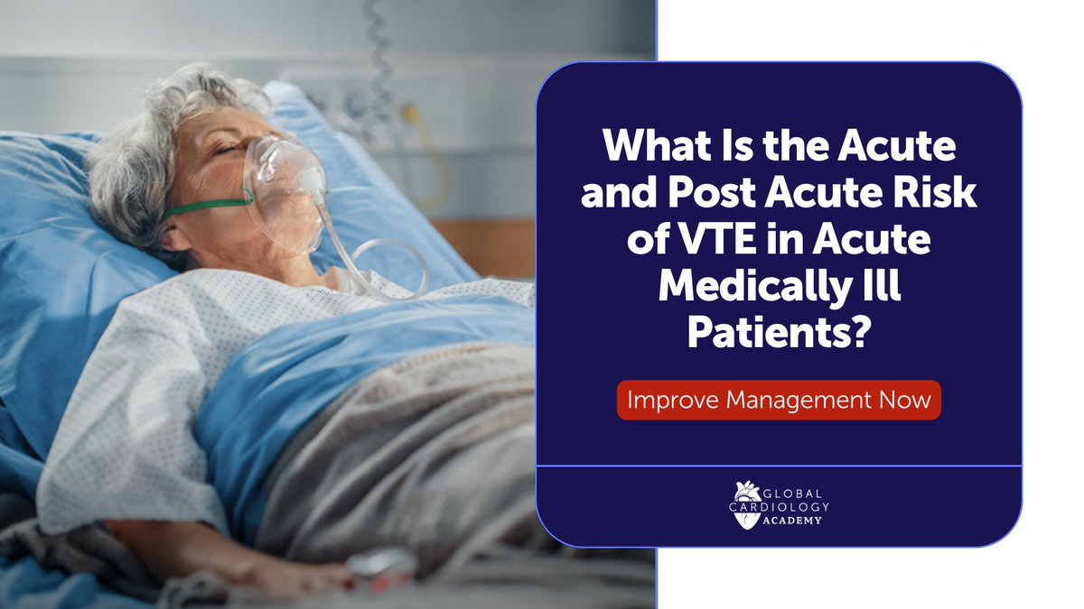 GCA_CME's tweet photo. Hospitalized patients are at high risk for VTE, with most events occurring during or shortly after discharge. 

Learn how individualized, risk-adapted thromboprophylaxis can improve outcomes. https://t.co/IFjEaW39BA  

#VTEPrevention #HospitalMedicine https://t.co/QWbTOu2GMb