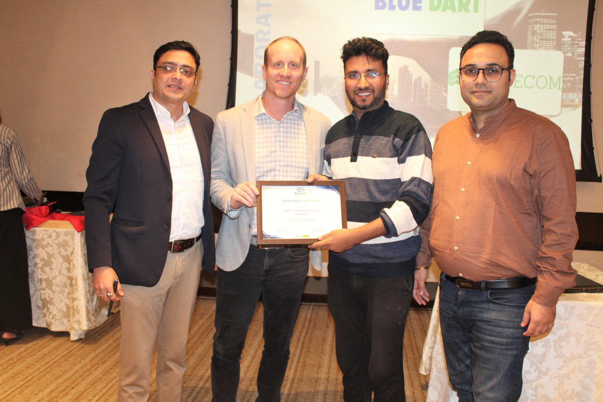 BlueDart_'s tweet image. Blue Dart has partnered with #ClickPost, #Easyecom, #ShipDelight, &amp;amp; #eShipz through the #AffiliateProgram to deliver seamless tech + logistics solutions. Empowering smarter shipping and precision logistics for your growth. Let’s move your world!

#SMEGrowth #BlueDartIT