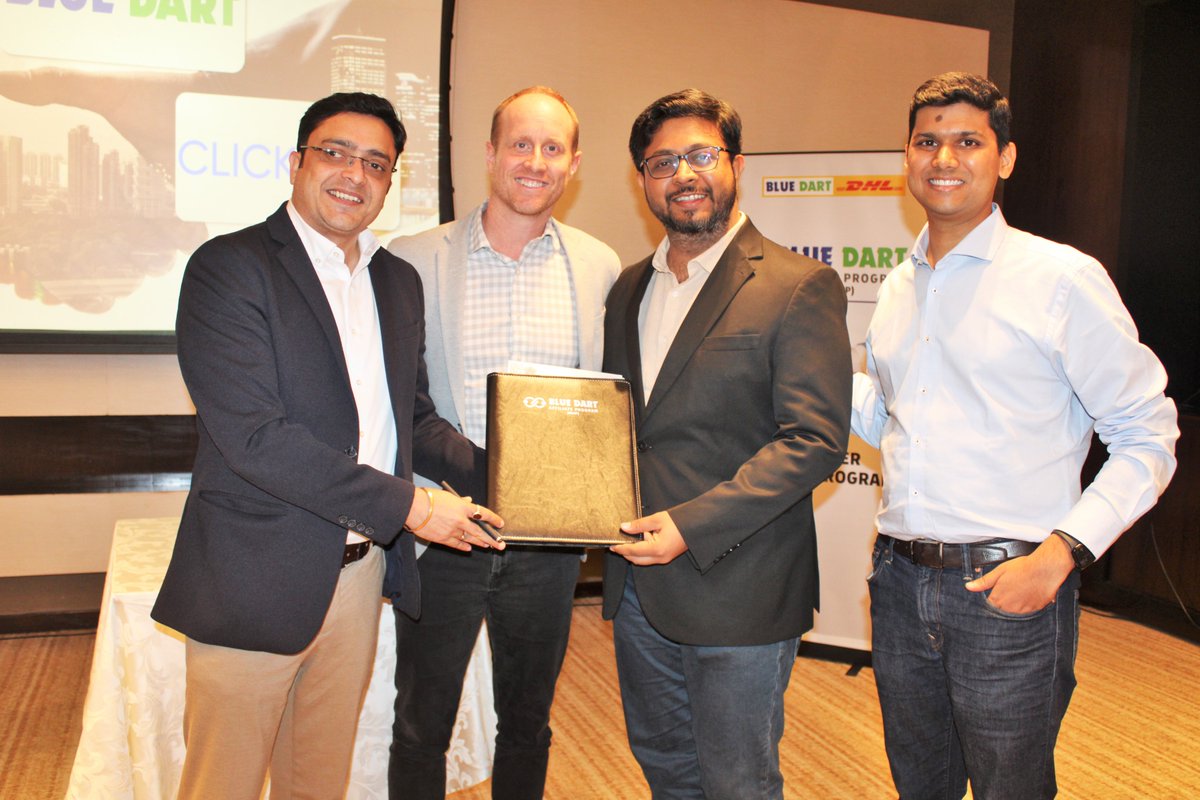 BlueDart_'s tweet image. Blue Dart has partnered with #ClickPost, #Easyecom, #ShipDelight, &amp;amp; #eShipz through the #AffiliateProgram to deliver seamless tech + logistics solutions. Empowering smarter shipping and precision logistics for your growth. Let’s move your world!

#SMEGrowth #BlueDartIT