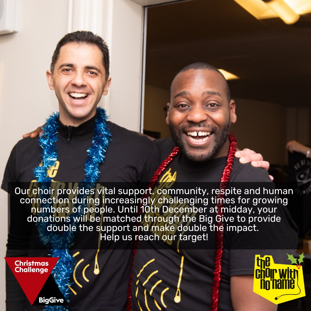 Support us during the Big Give #ChristmasChallenge to help us keep doing what we do best: provide music and community through challenging times for an increasing number of people. By donating this week, you're making twice the impact! Donate here: donate.biggive.org/campaign/a0569…
