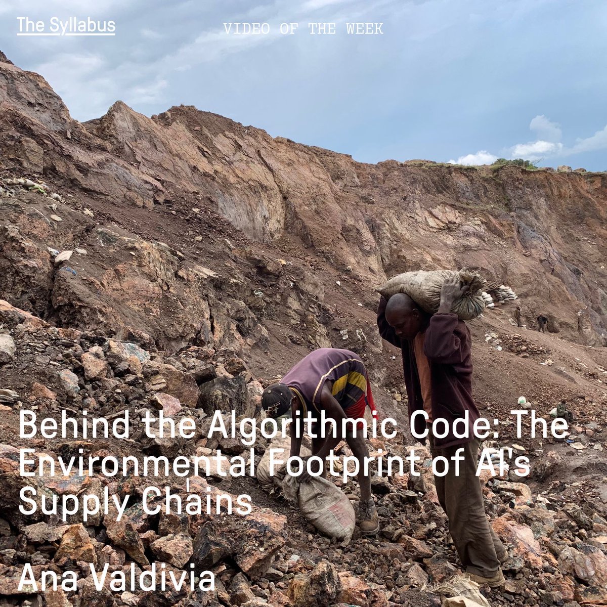 The Syllabus (@syllabus_tweets) on Twitter photo Tracing the infrastructure of AI to mines, chip factories, data centers, and e-waste dumps, our video of the week unveils the environmental harms of the supply chain capitalism data centers.
Feat. Ana Valdivia at <a href="/oiioxford/">Oxford Internet Institute</a>
buff.ly/4fXKlw5 Tracing the infrastructure of AI to mines, chip factories, data centers, and e-waste dumps, our video of the week unveils the environmental harms of the supply chain capitalism data centers.
Feat. Ana Valdivia at <a href="/oiioxford/">Oxford Internet Institute</a>
buff.ly/4fXKlw5