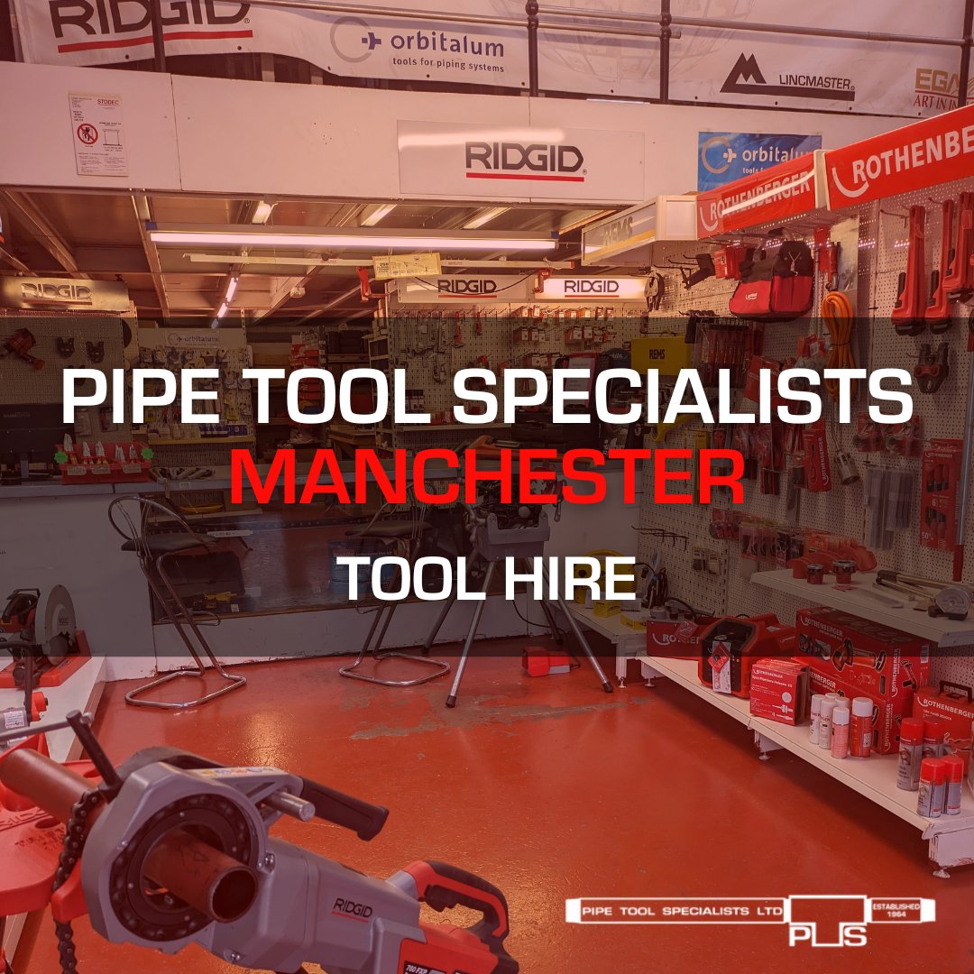 PTS_Tools's tweet image. Tool Hire from Pipe Tool Specialists Manchester, located in the heart of Trafford Park. 🔧

Our hire tools range from 110v powered machines to pipe supports, chain wrenches &amp;amp; pressing equipment.

#PipeToolSpecialists #ToolHire #ManchesterTools #pts #hiretools