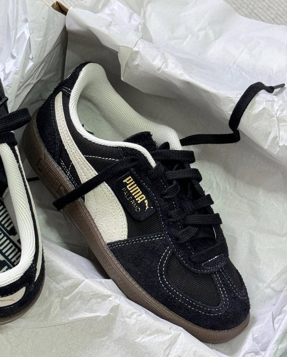 Wanawannn's tweet photo. 🚨✨ Sale ! Puma Palermo Vintage Black
สีฮิตที่ลค ถามหาเยอะที่สุด เติมไซส์แล้วนะคะ ดำหนังกลับสวยสุดๆแบบโรเซ่เลย sale อยู่ เหลือคู่ละ 2690.- ส่งฟรี มัดจำได้50% ด่วนๆเลยค่า https://t.co/cqqEbeYnaW