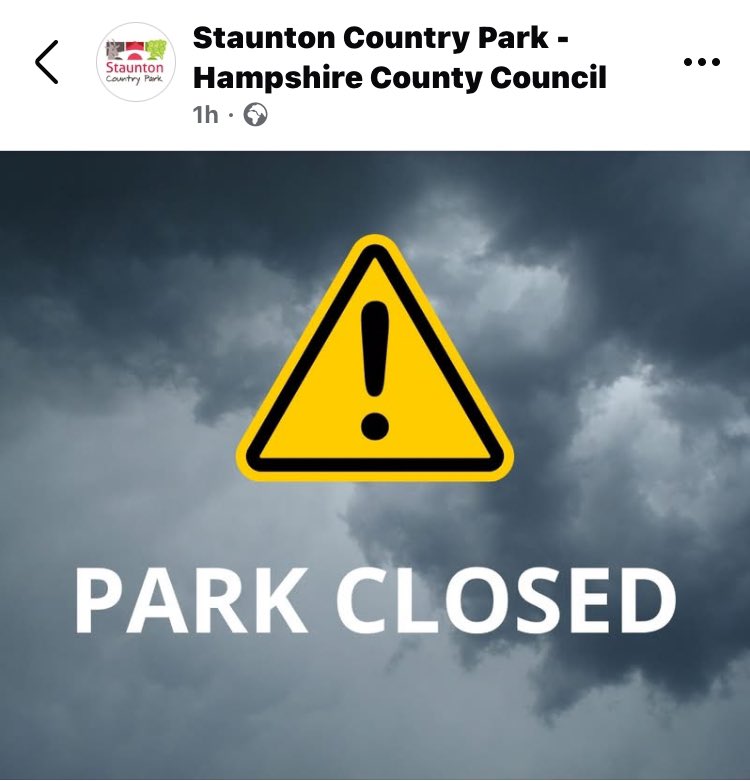 Havantparkrun's tweet photo. EVENT CANCELLED - 07/12/24
Unfortunately, tomorrow’s event is cancelled due to the park being closed as a safety precaution. Please take precautions if you are running elsewhere as we would love to see you all the following week! https://t.co/MOU5s4T0vy